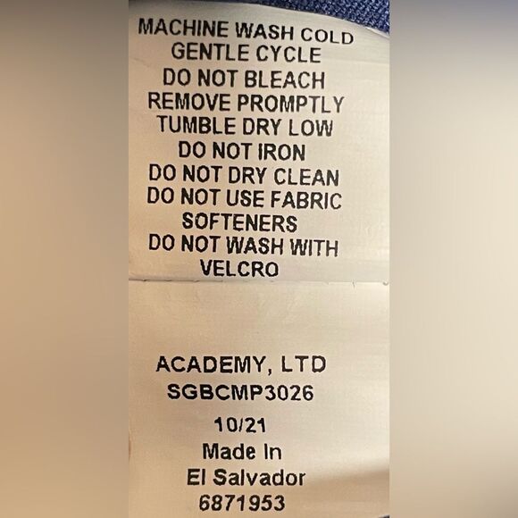 BCG Athletic Long Sleeve T-Shirt Moisture Wicking Quick Dry Navy‎ Men’s Large - Picture 6 of 6